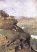 Edgar Degas Landscape with Rocky Cliffs painting